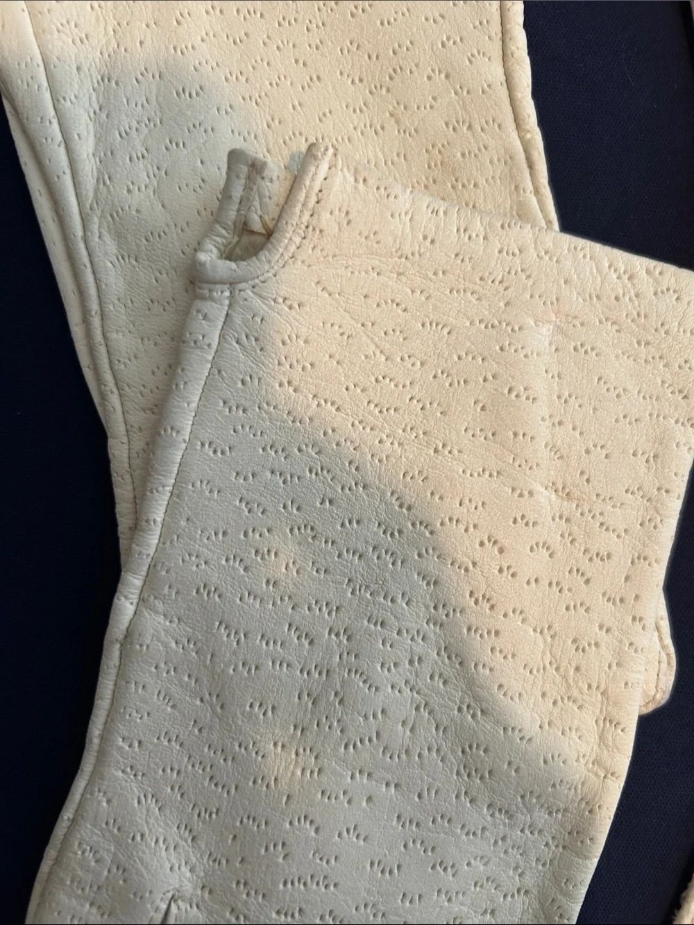 Ivory Women's Vintage-Style Dress Gloves — Embroidered & Beaded Pairs